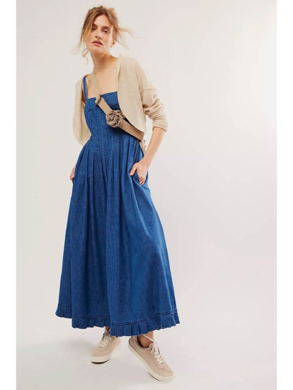 Willie Denim Midi Dress